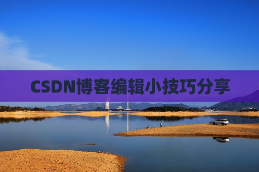 CSDN博客编辑小技巧分享